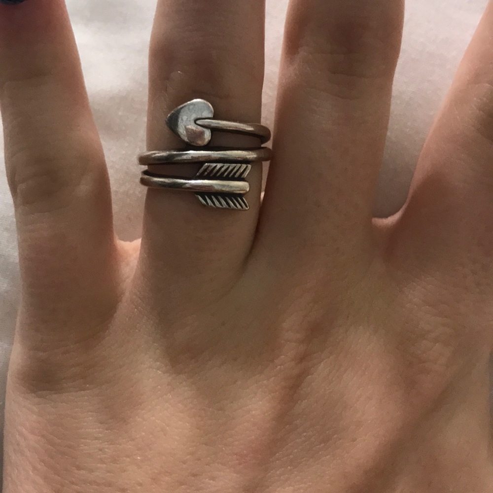 James Avery arrow and heart ring
